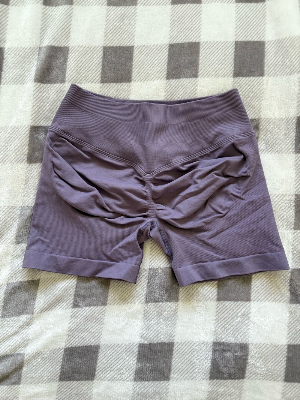 Purple scrunch shorts !!
